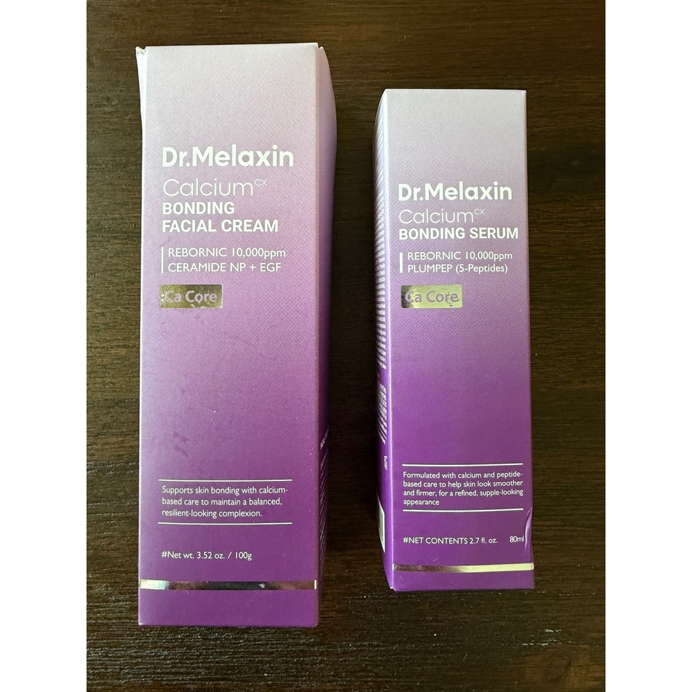 Dr.Melaxin Calcium Bonding Facial Cream 100g and Serum 80ml Set K-Beauty NEW